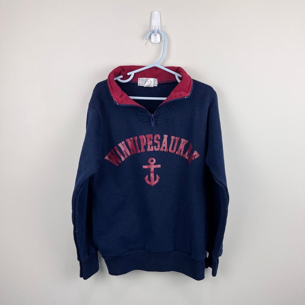 Third Street USA Lake Winnipesaukee Sweatshirt Navy Blue XS 6-8